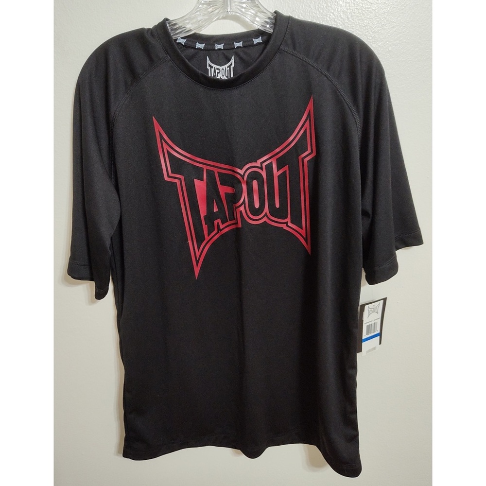 NWT Youth Boys TAPOUT Black Shirt Size 18/20